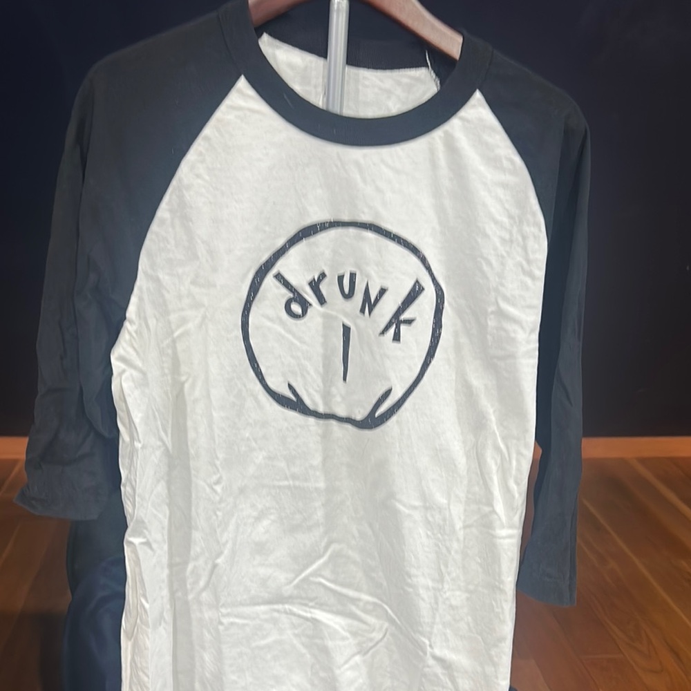 Unk Black and White Raglan Shirt